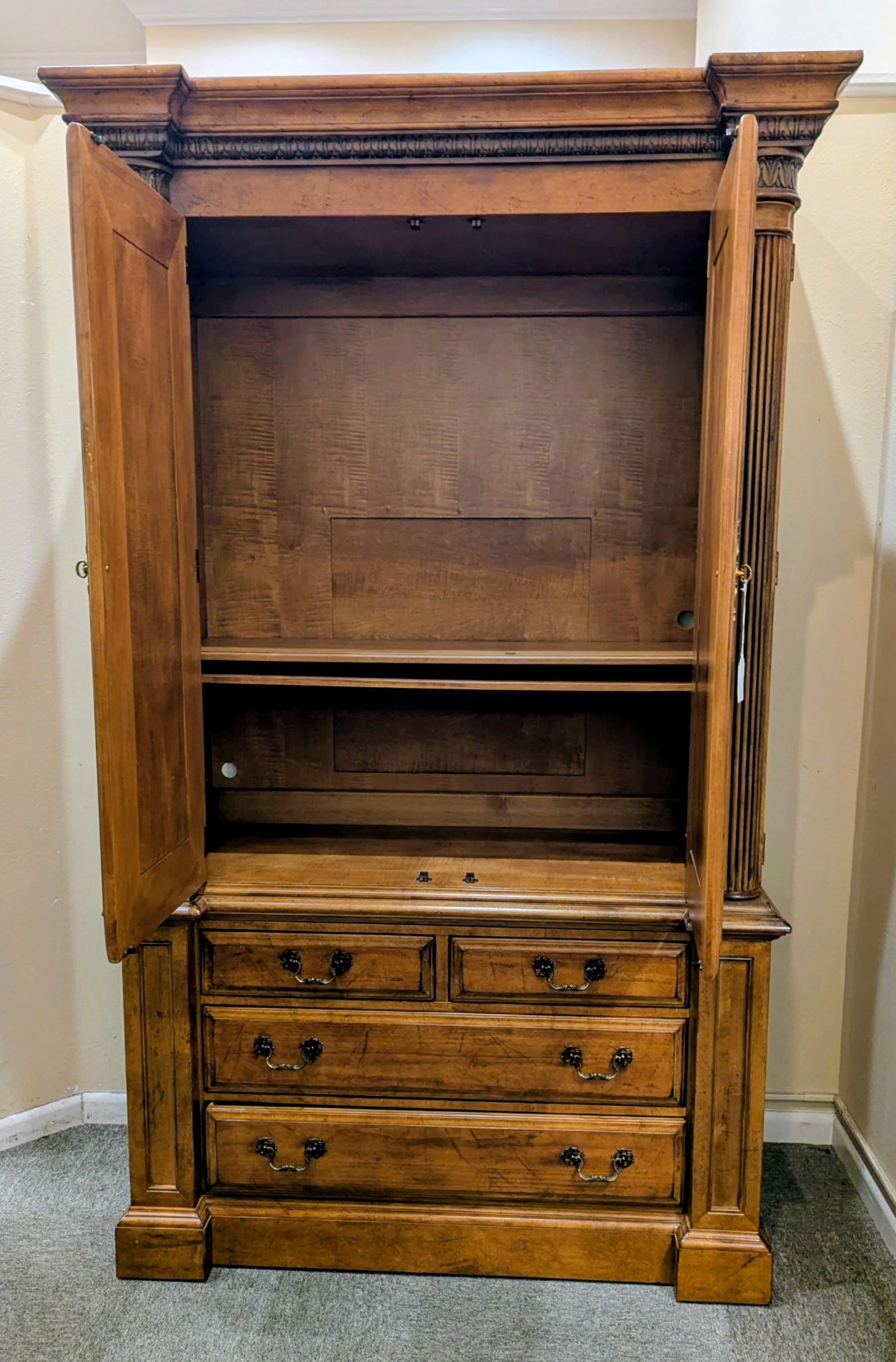 HICKORY WHITE ARMOIRE